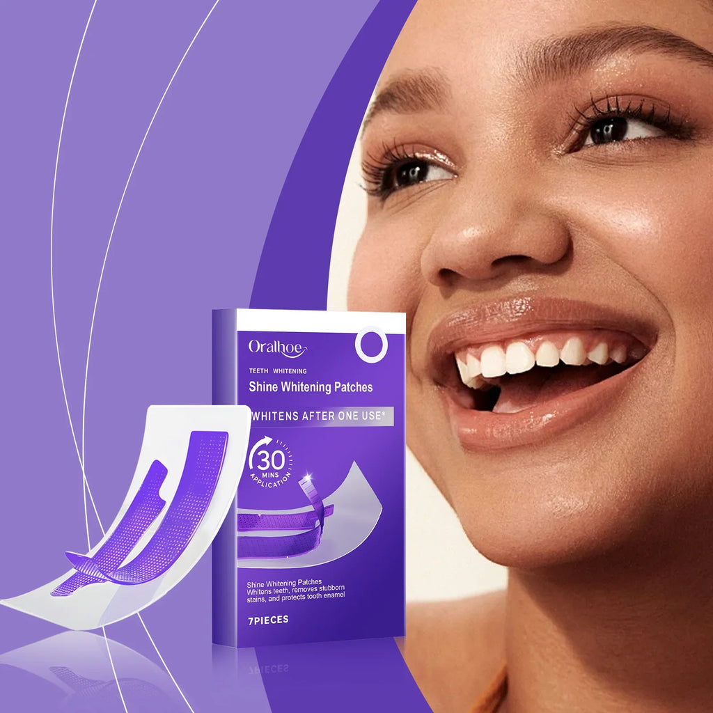 Purple Teeth Brightening Strips – Colour Correcting Oral Care