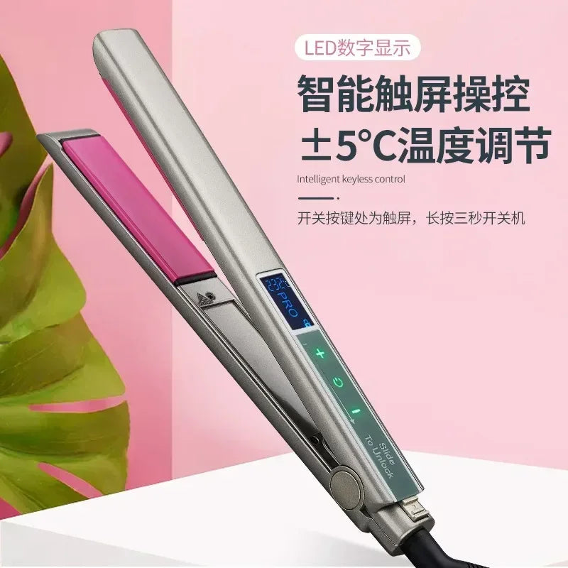 Professional Ceramic Flat Iron Hair Straightener 450°F Dual Voltage