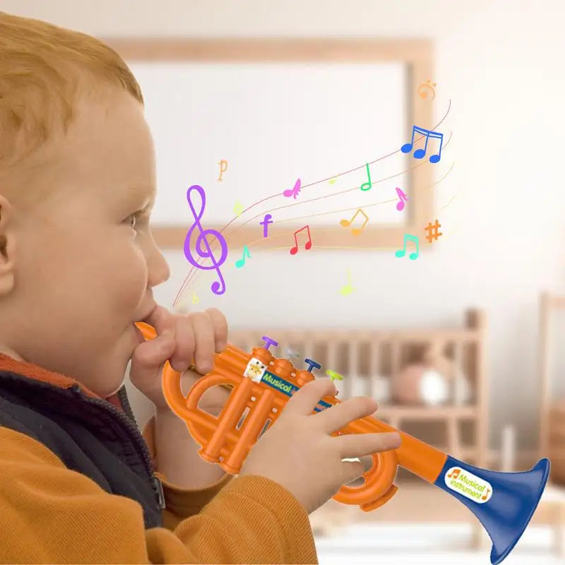 Kids Trumpet Toy – Musical Horn for Toddlers & Children