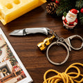 Portable Folding Pocket Knife – EDC Keychain Utility Tool