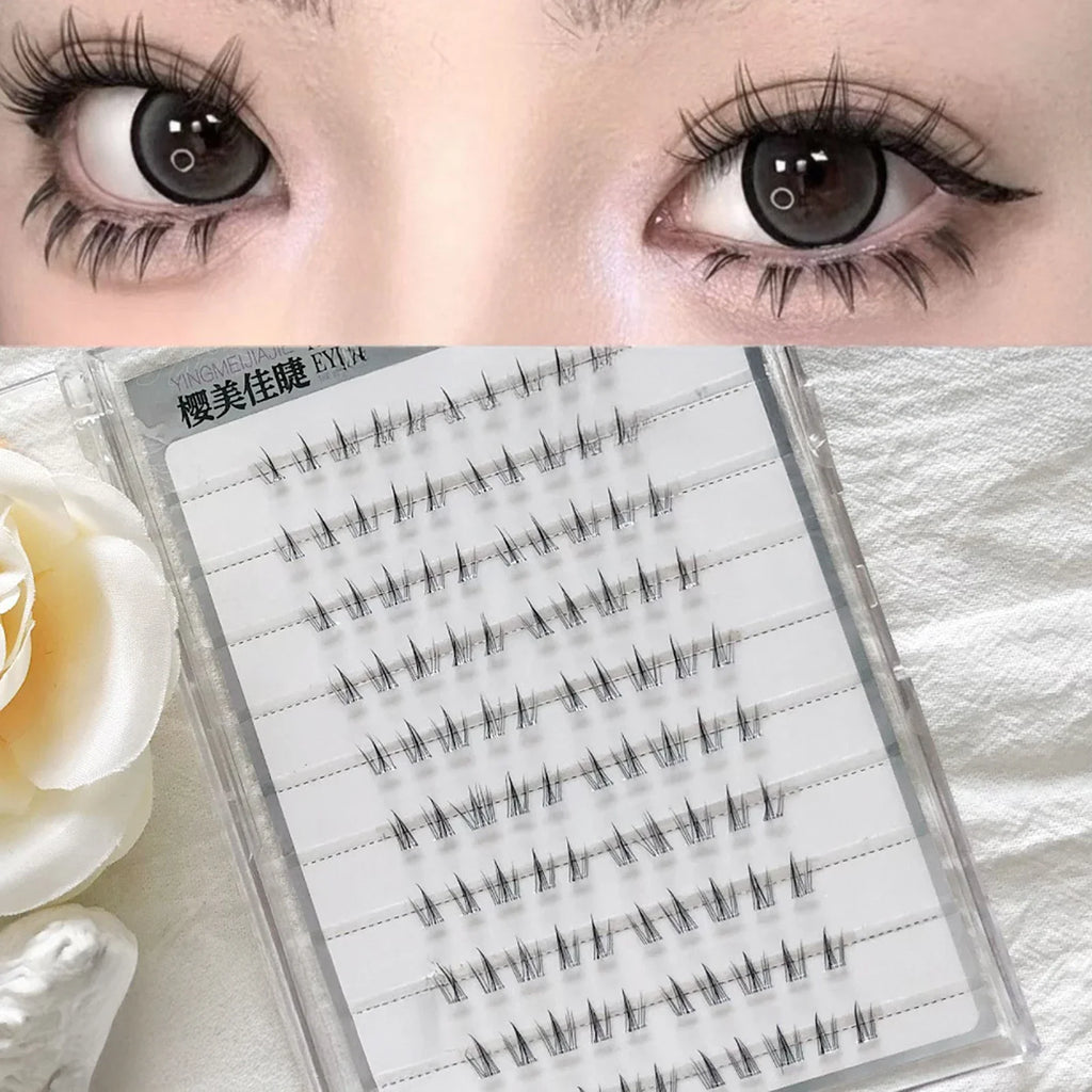 Sunflower No-Glue Lower Lash Clusters | Natural Individual Lashes