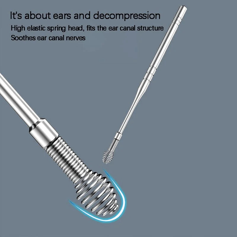 6-Piece Stainless Steel Ear Wax Removal Tool Set | Ear Cleaner Kit
