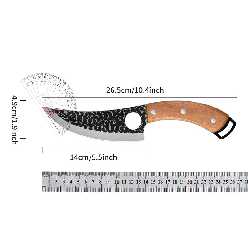 SHENJIU Forged Stainless Steel Chef Boning Knife – 14cm Blade