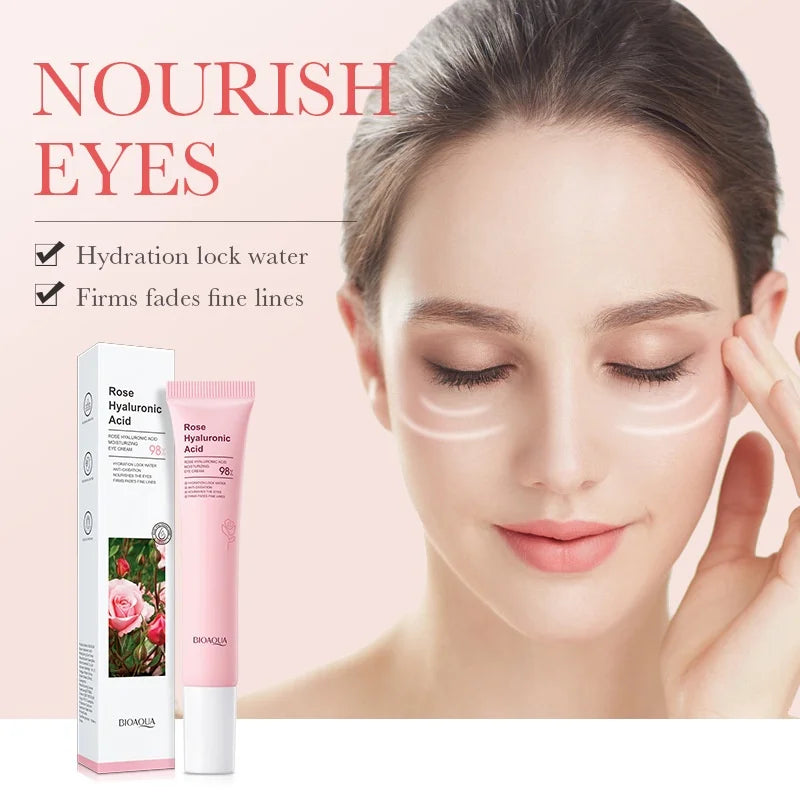 BIOAOUA Rose Hyaluronic Acid Eye Cream – Hydrating 20g