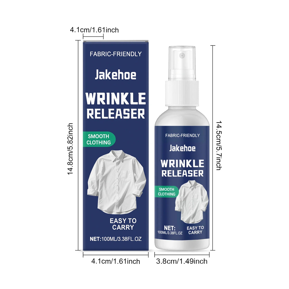 JAKEHOE Wrinkle Releaser Spray 100ml – No-Iron Garment Care