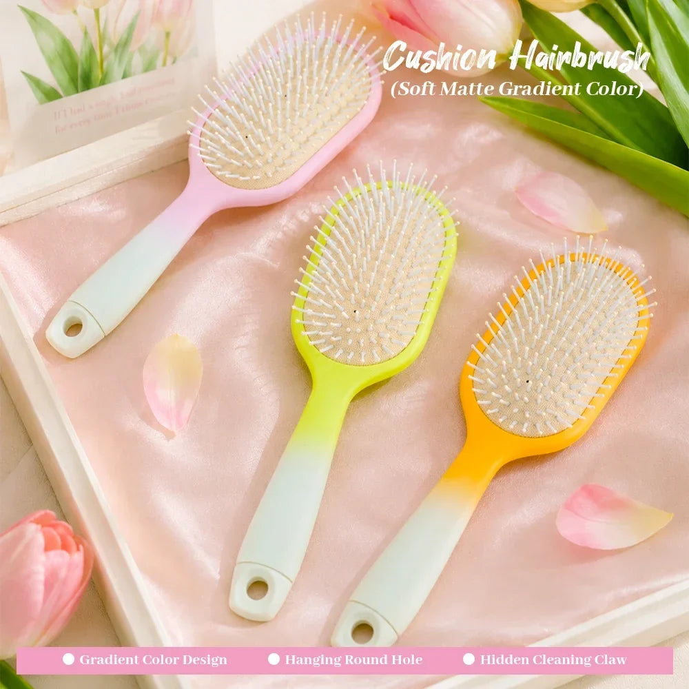Gradient Air Cushion Hair Brush – Anti-Static Scalp Massage Comb
