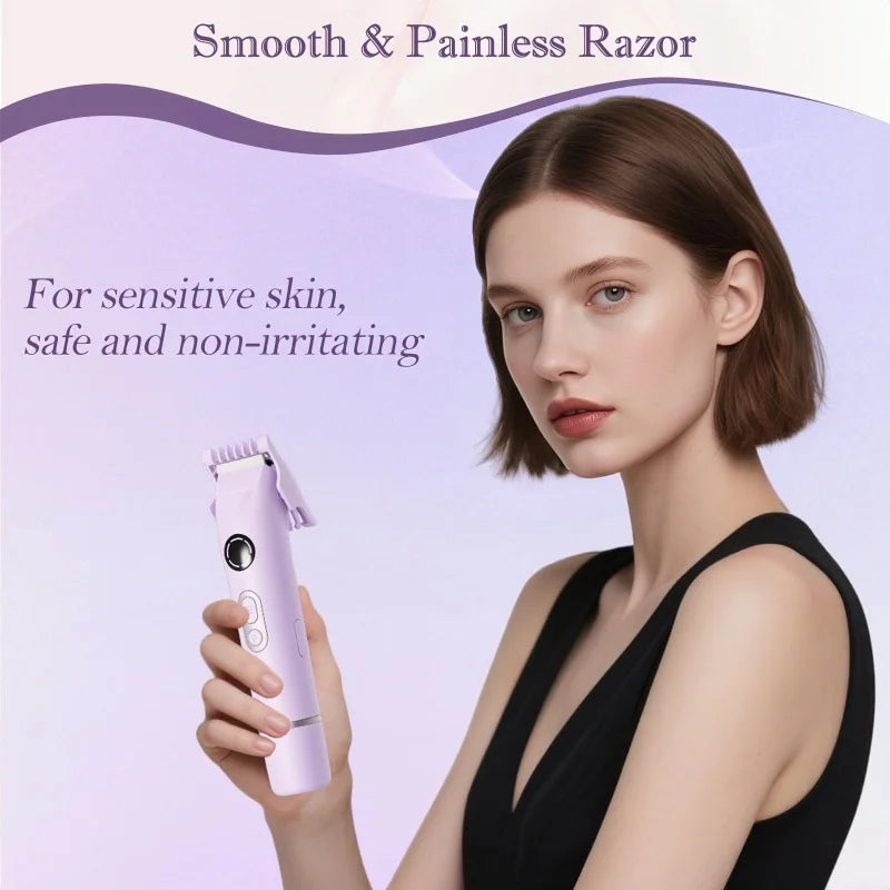 4-in-1 Waterproof Electric Hair Trimmer for Women & Men