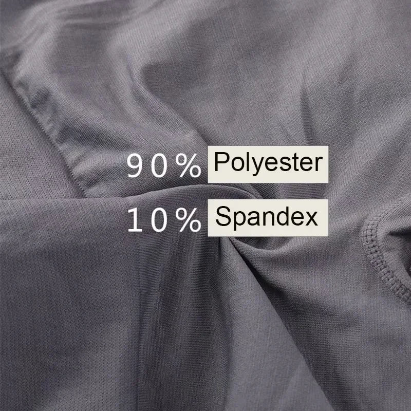 5-Pack Men's Elastic Breathable Boxer Briefs – Soft Daily Wear