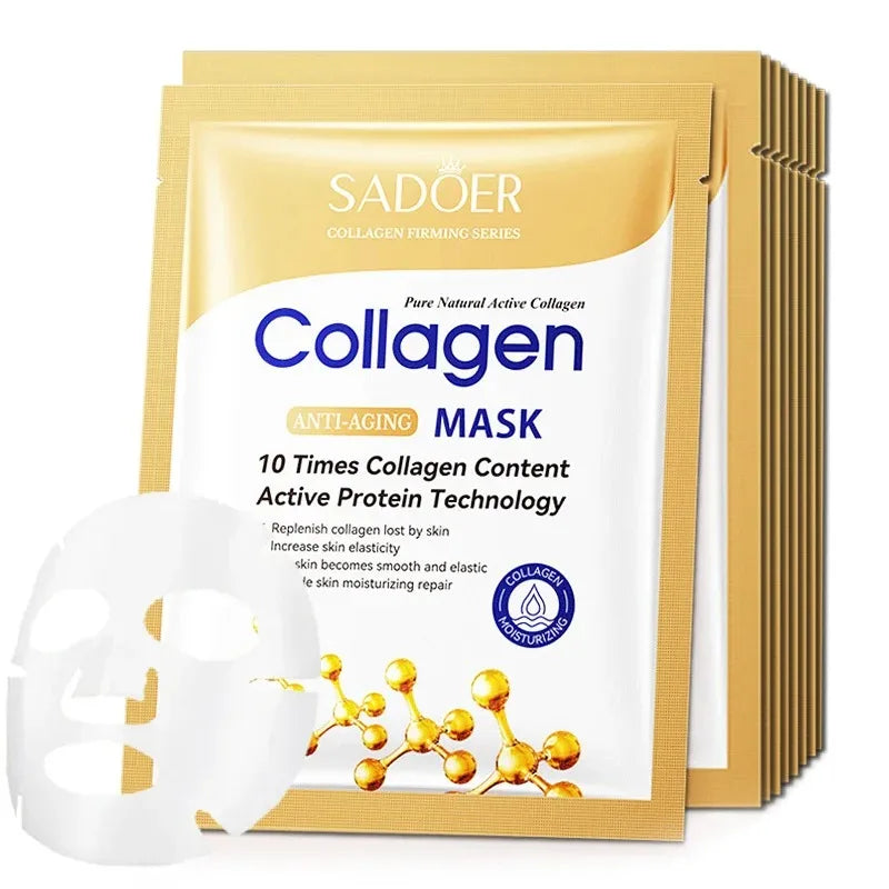 5 10 20 SADOER Collagen Face Mask Firming Moisturizing Repair