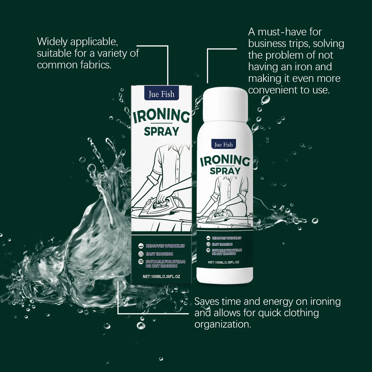 Wrinkle Release Spray 100ml – Instant Smooth Garment Care