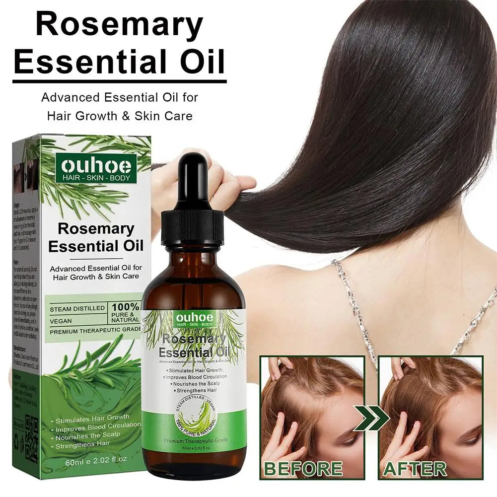 Rosemary Essential Oil for Hair Growth & Strengthening – 60ml