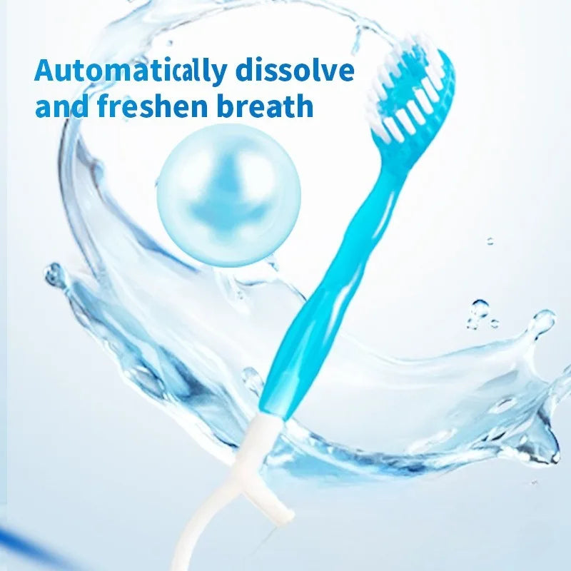 4-in-1 Disposable Portable Toothbrush | Travel Dental Care Kit