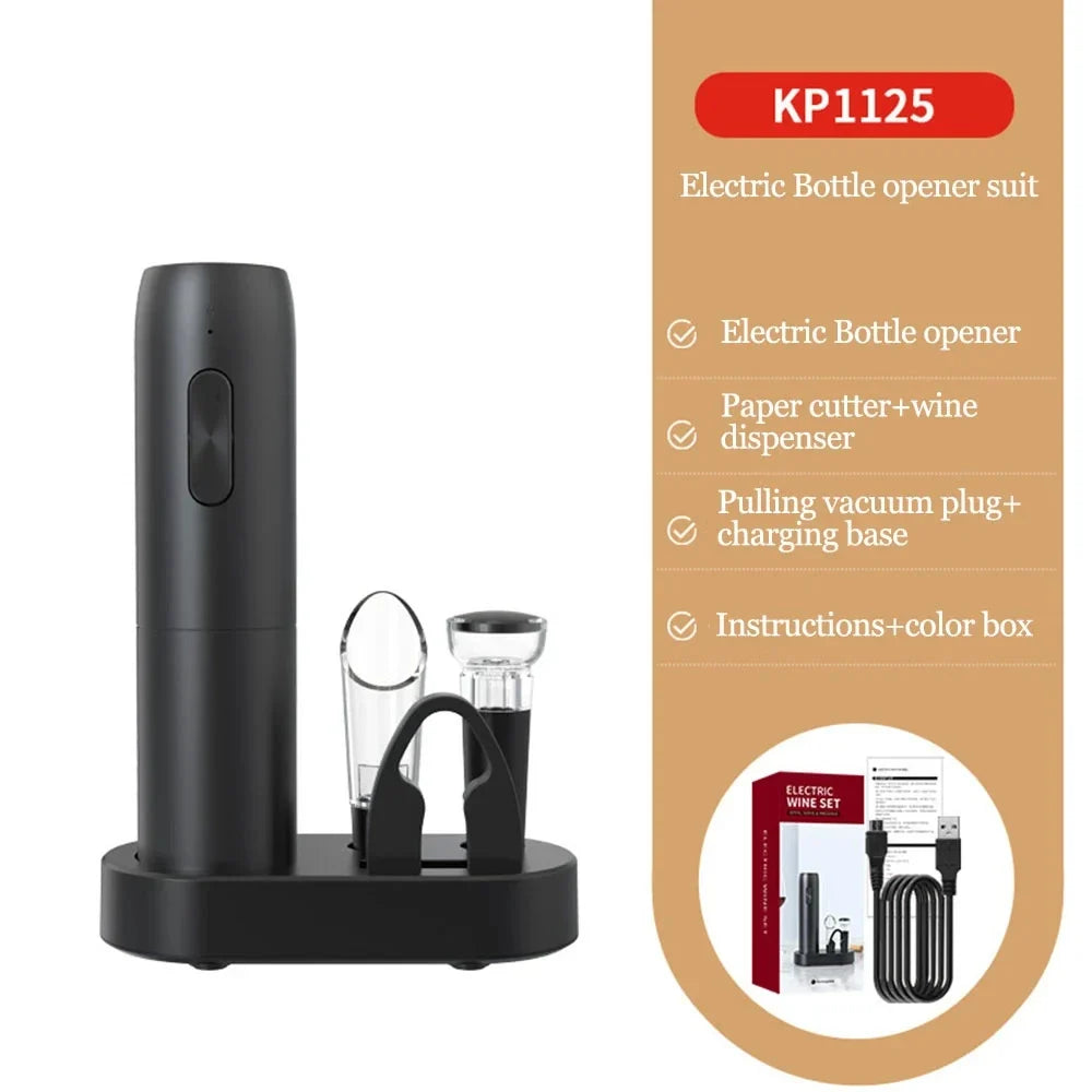Electric Wine Opener – Rechargeable Automatic Corkscrew