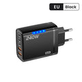 240W GaN 5-in-1 Fast Charger | 3 USB-C + 2 USB-A Ports