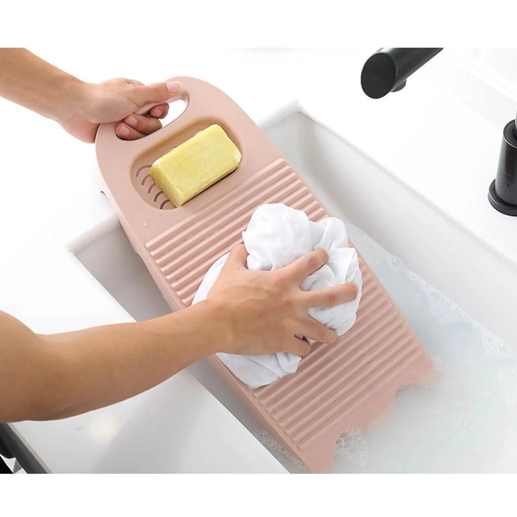 Thickened Plastic Washboard with Soap Holder | Hand Laundry