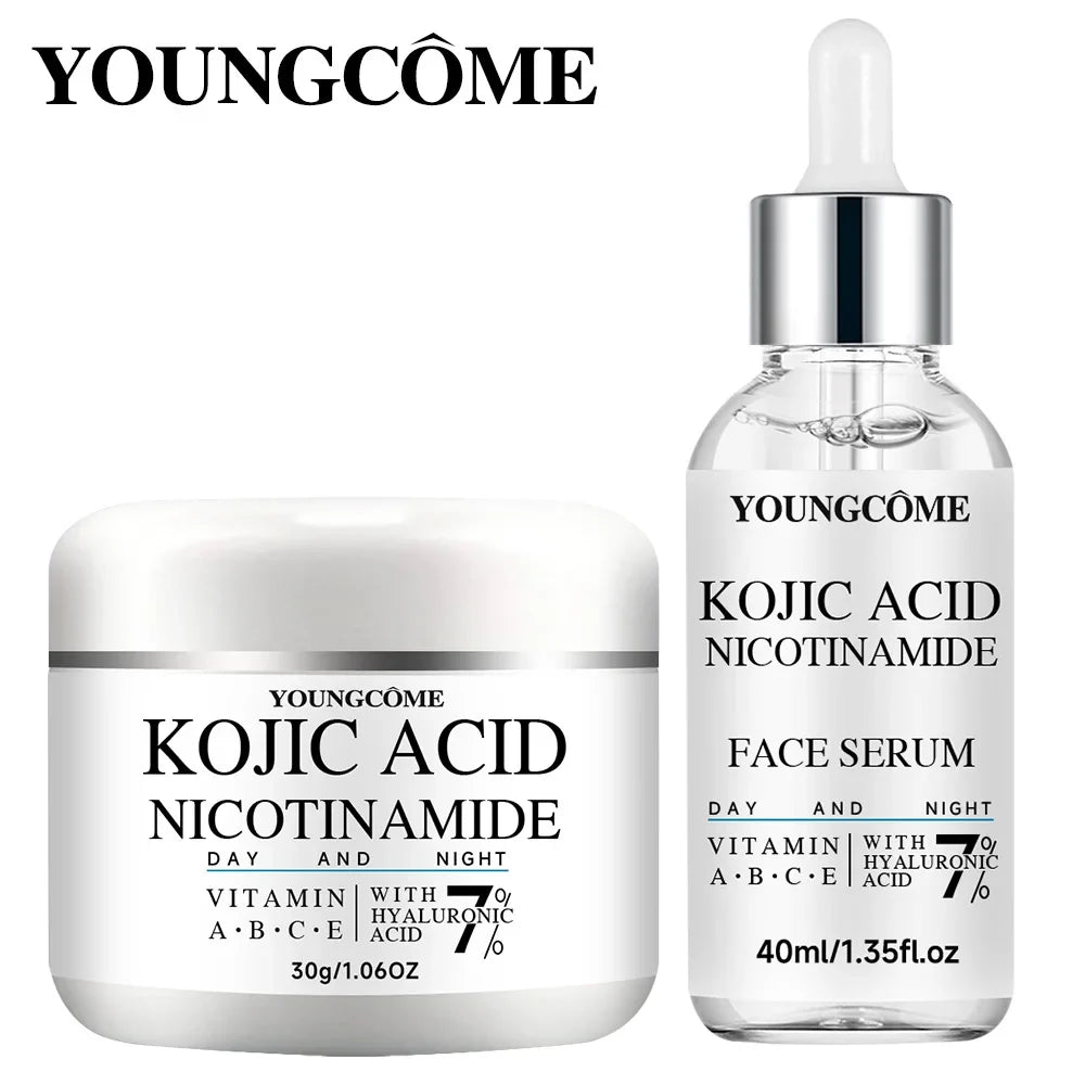 YOUNGCOME Kojic Acid & Niacinamide Brightening Serum & Cream Set