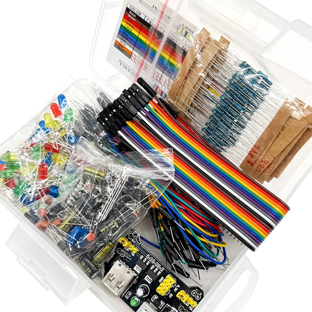 400-Hole Breadboard Starter Kit for Arduino UNO R3 – LED & Wires