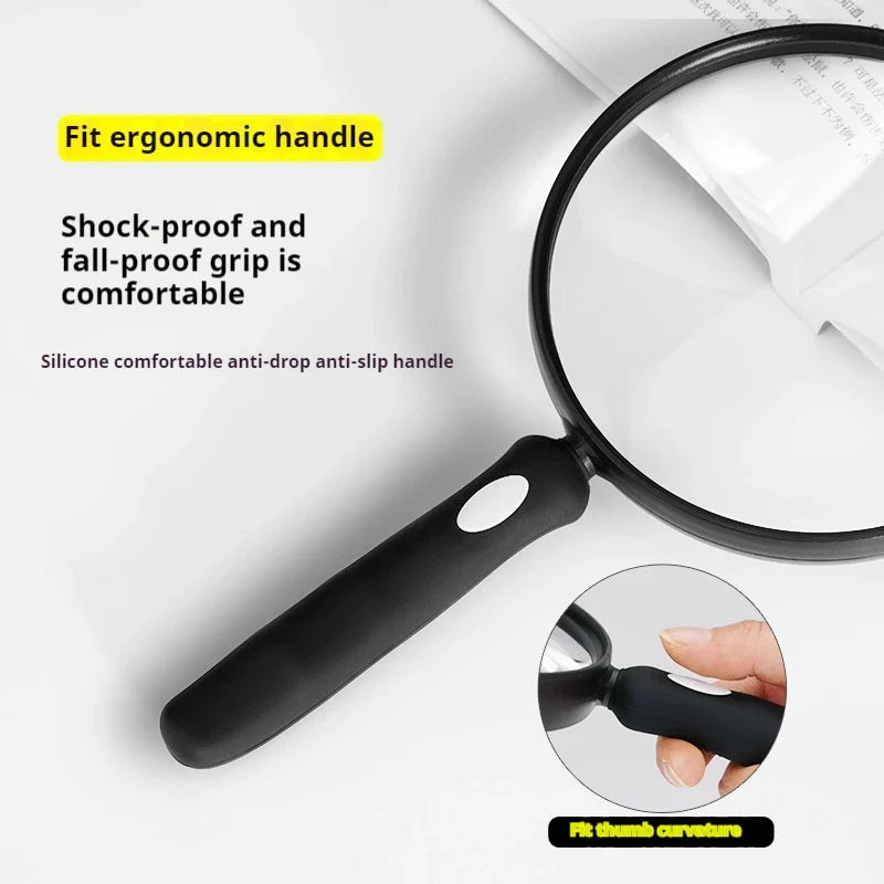 130mm PMMA Magnifying Glass with Soft Handle – HD Lens
