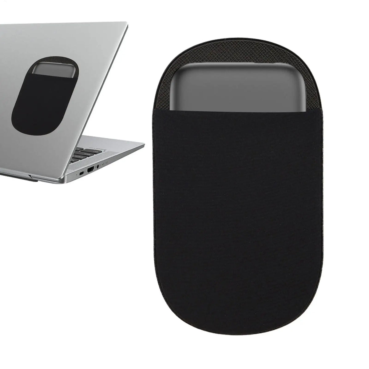 Reusable Adhesive Mouse Holder Pouch for Laptop & MacBook