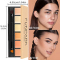 FUNPARK 6-Color Concealer Contour Cream Palette with Brush