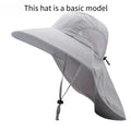 Wide Brim UV Bucket Hat with Full Face Visor | Sun Protection