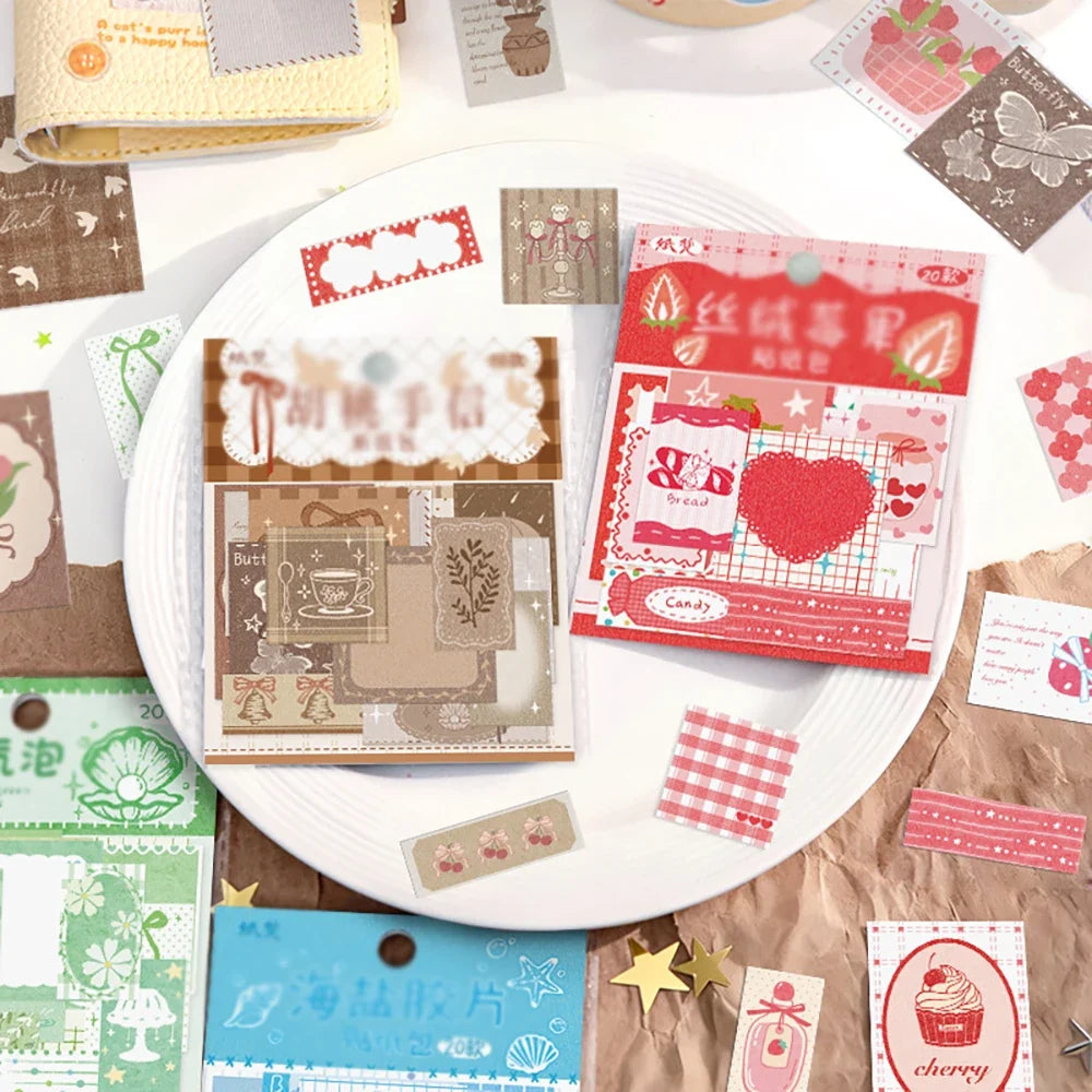 Berry Sea Salt Film Series Handheld Sticker Decoration Base Collage