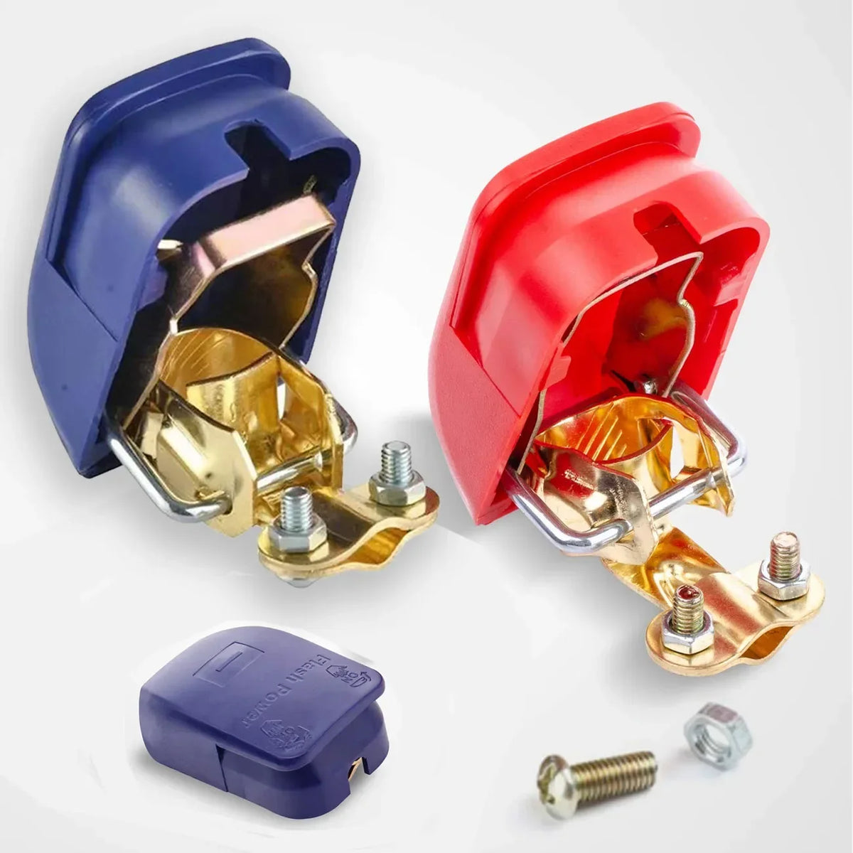 Quick Release Battery Terminal Connectors – Positive & Negative Pair