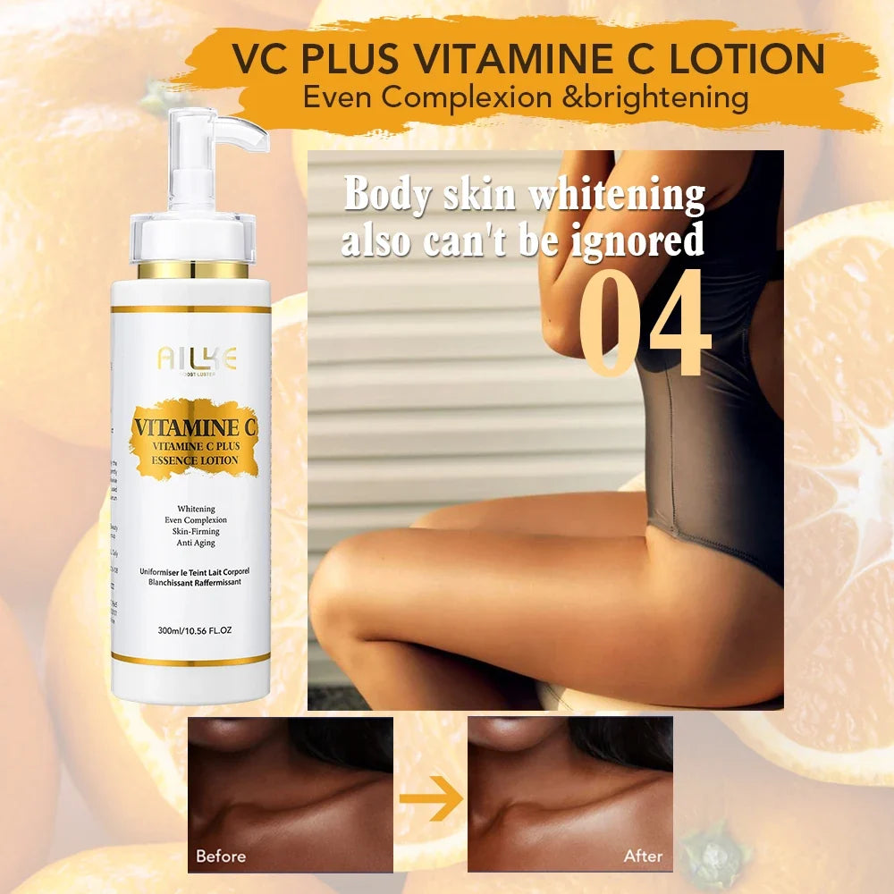 AILKE Vitamin C & E Brightening Skin Care Set – 4 Piece