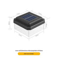 IP65 Solar Post Cap Light – Warm White LED Fence Lamp