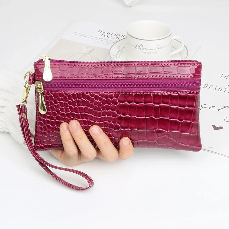 Women's PU Leather Coin Purse | Small Wrist Clutch Wallet