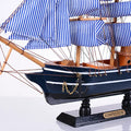 Handmade Wooden Sailing Ship Model | Nautical Decor Gift