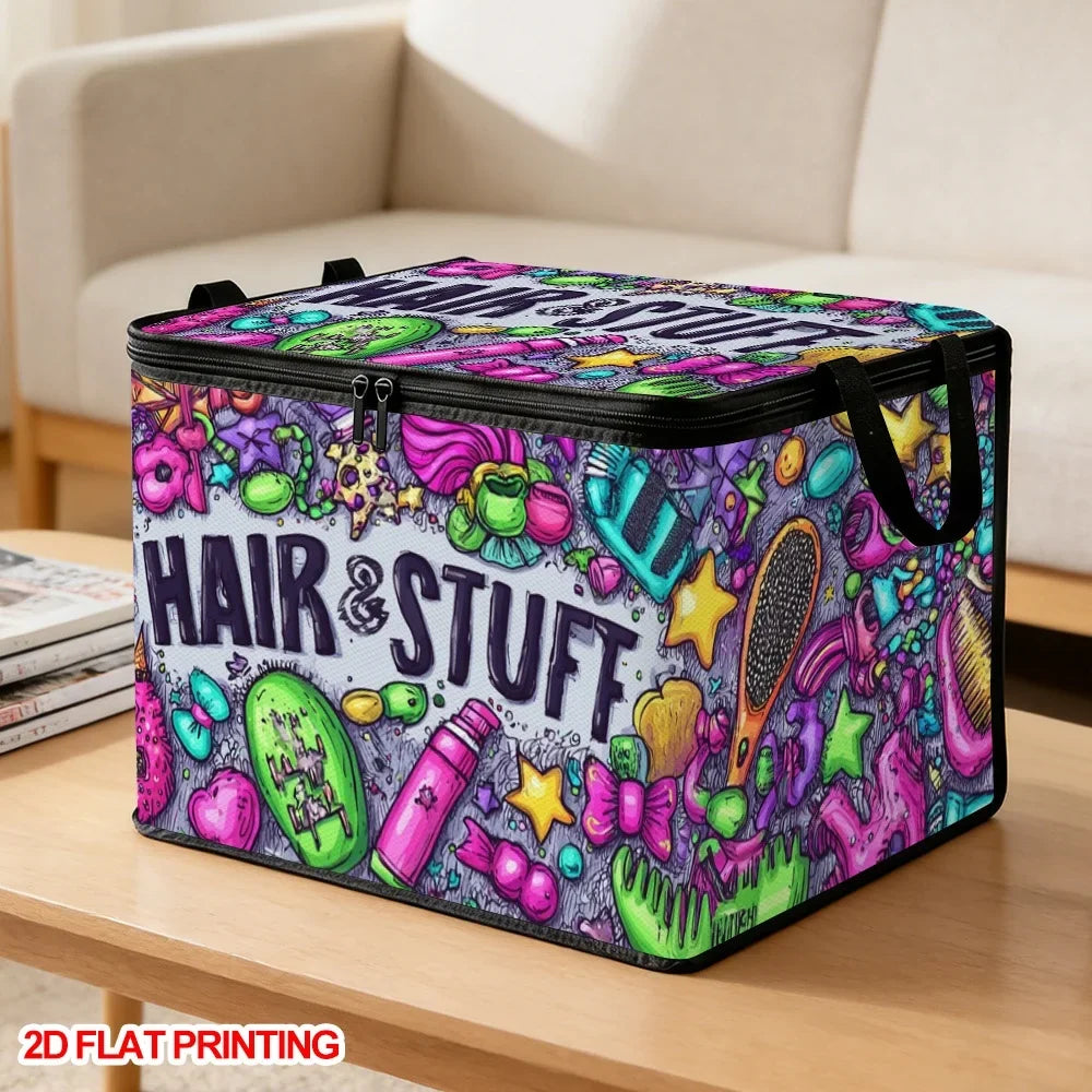 Collapsible Storage Basket with Lid & Zipper | Closet Organizer