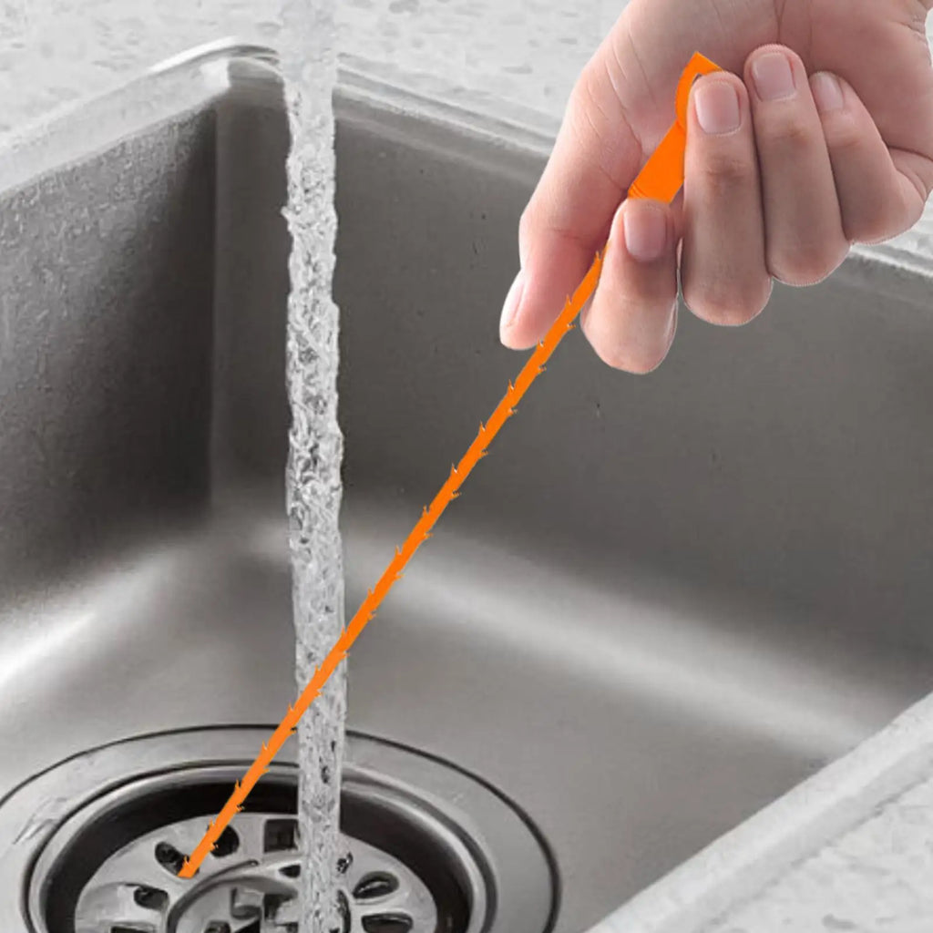 Drain Snake Hair Clog Remover – Flexible Sink Dredging Tool