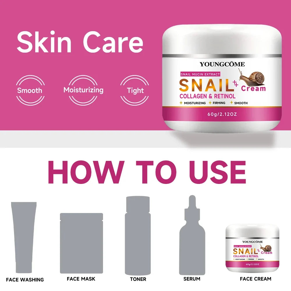 YOUNGCOME Snail Mucin Collagen Anti-Aging Day Cream 30/60g