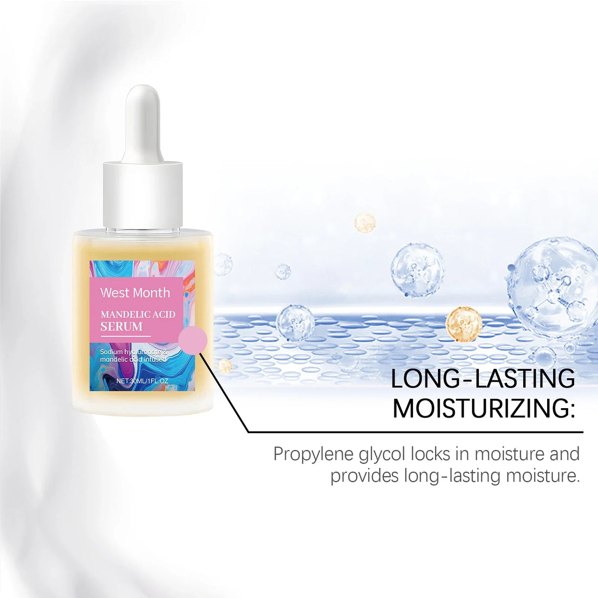 Mandelic Acid Face Serum – Exfoliate, Brighten & Moisturize 1oz