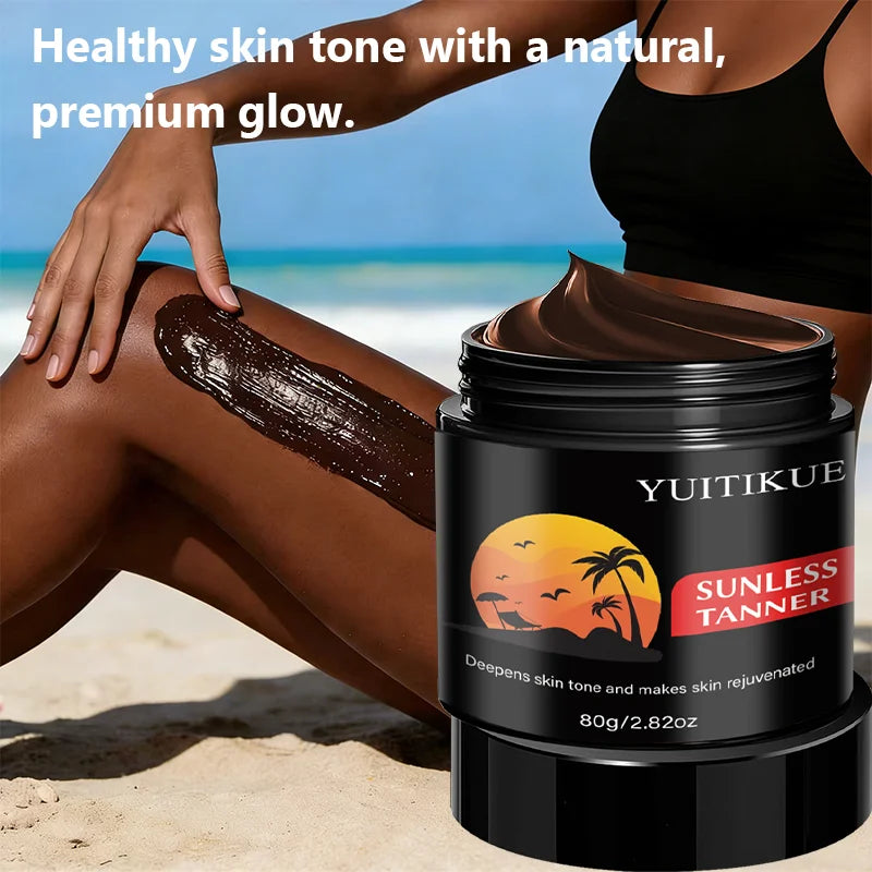 YUITIKUE Natural Sunless Tanning Cream – Self-Tanner 80g