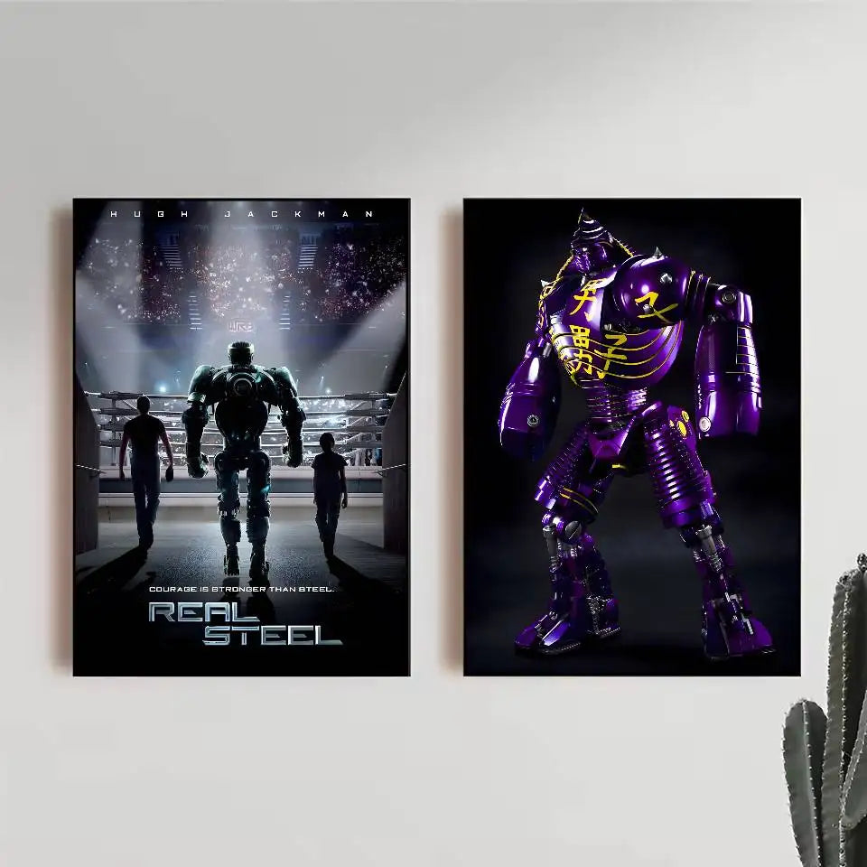 Real Steel Movie Poster – HD Waterproof Wall Art Décor
