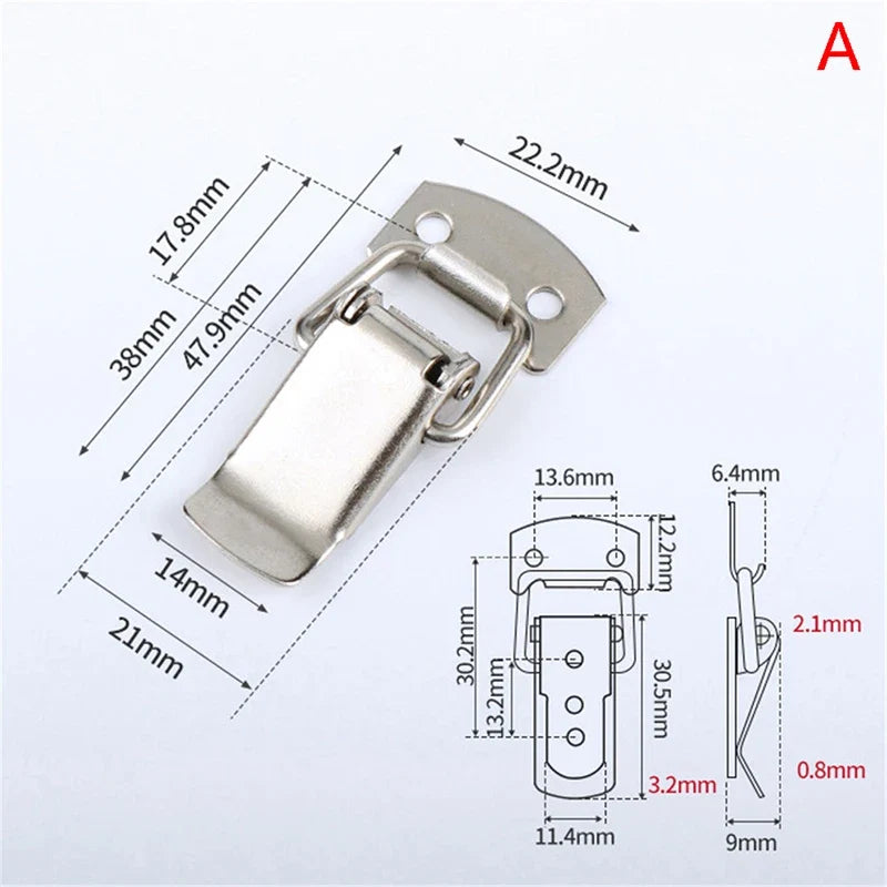 Stainless Steel Toggle Box Lock – Spring Loaded Latch Buckle