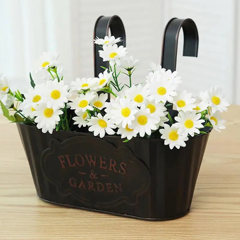 Metal Hangable Deck Planter Railing Countryside Window Flower Boxes