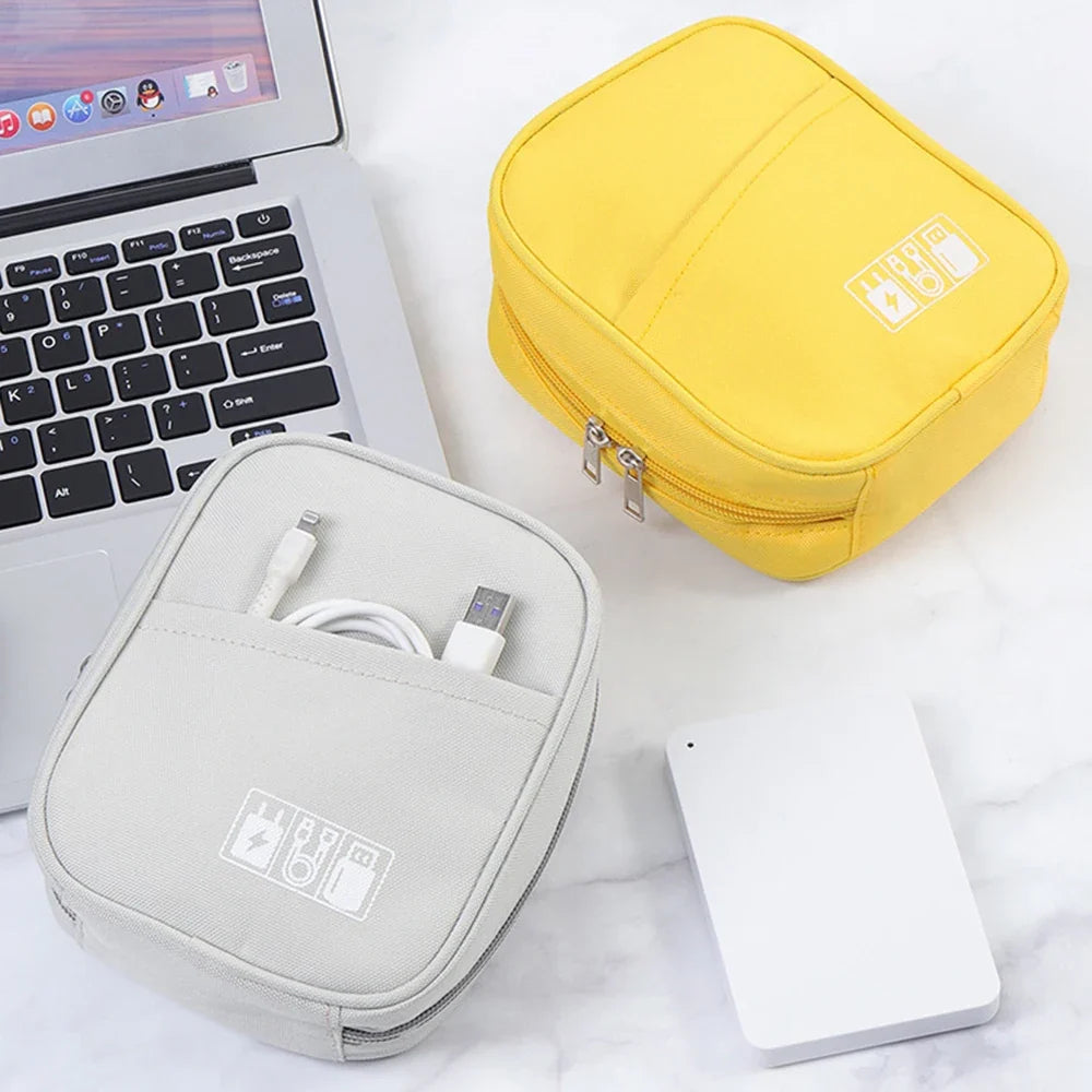 Waterproof Portable Cable Organizer Bag Travel Digital Accessories