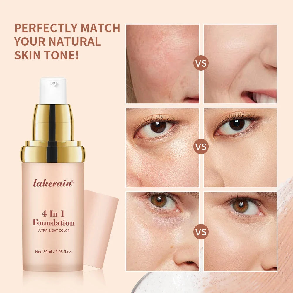 4-in-1 Color-Changing Foundation SPF 30 – Hydrating & Waterproof