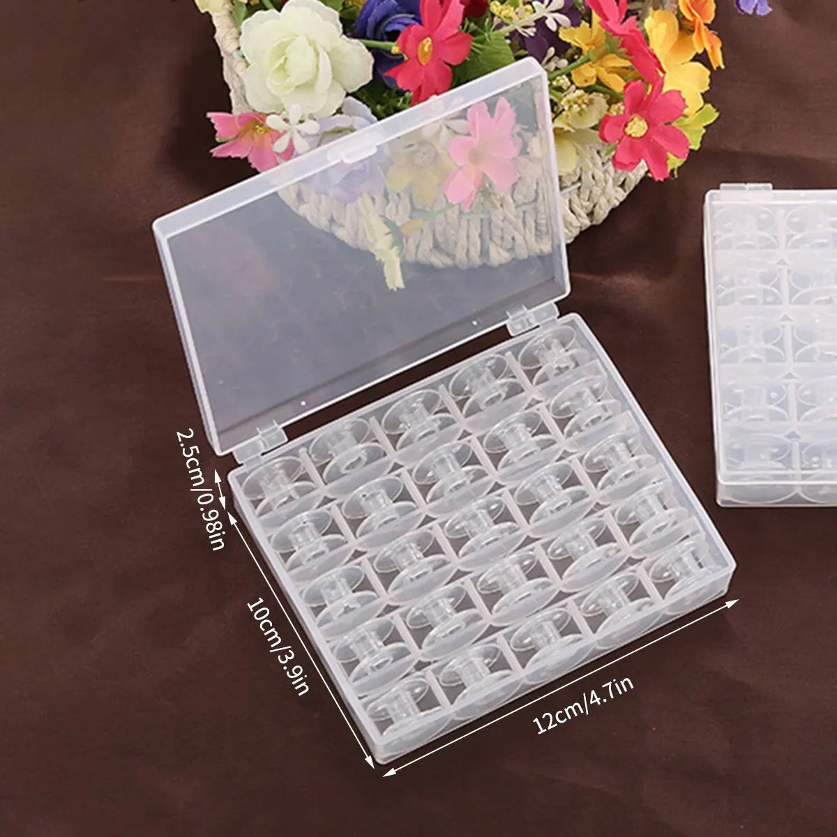 Home Sewing Machine Bottom Thread Bobbin Accessories Clear Plastic