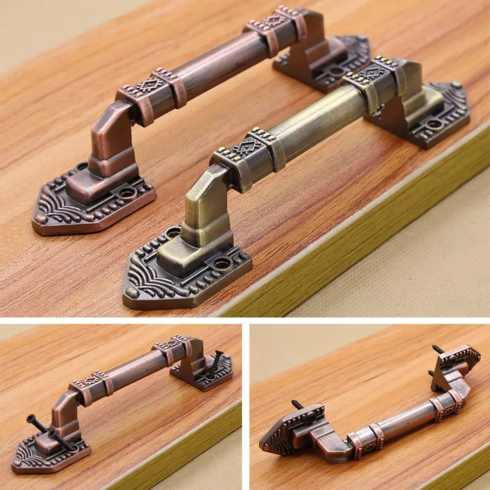 Antique Aluminum Alloy European Drawer Flush Handles Decorative