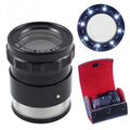 10X LED Magnifier with Scale & Optical Glass – Textile Loupe