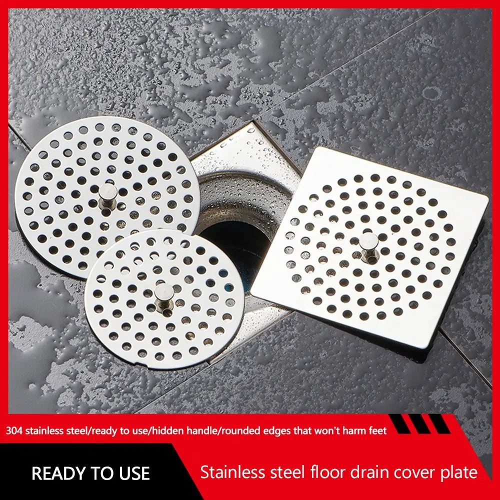 Durable Stainless Steel Floor Drain Net Cover Round Square Shape