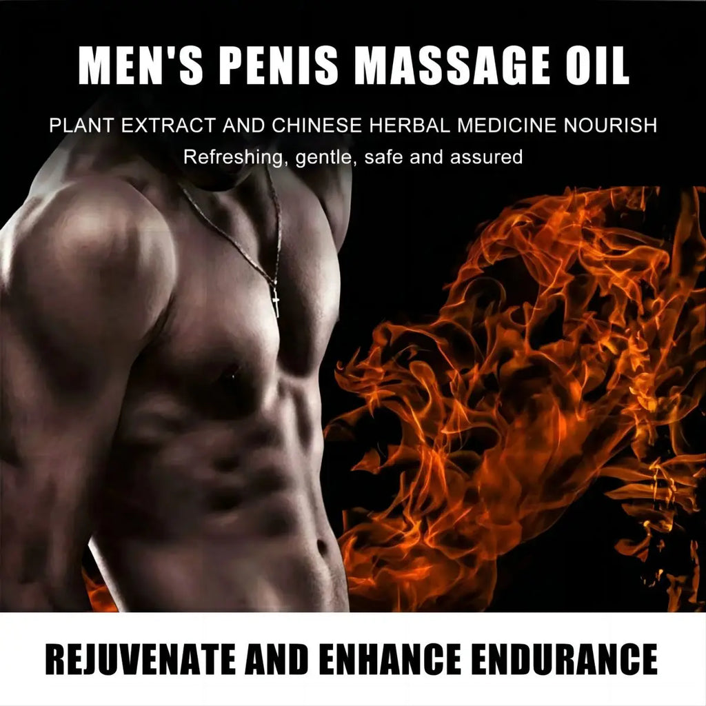 TRSTAY Men's Energizing Massage Oil – Strengthen & Vitalize