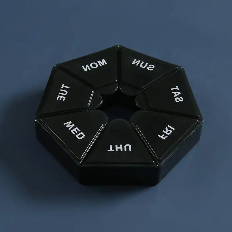7-Day Pill Organizer Case | Portable Weekly Tablet Dispenser