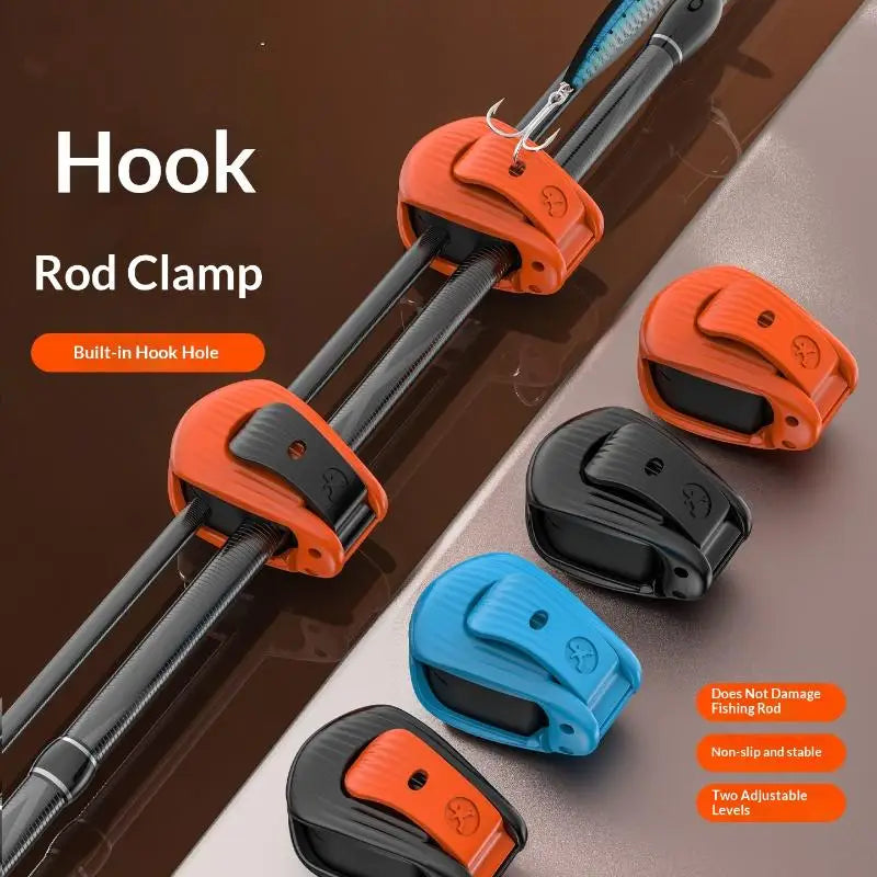 Fishing Rod Holder Clip – Compact ABS Fixer, 2/4 Pack