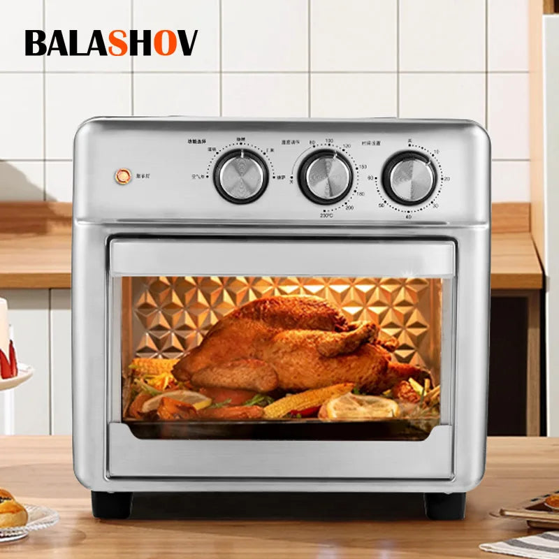 BALASHOV 13L Air Fryer Oven – Oilless Cooker, Visible Window