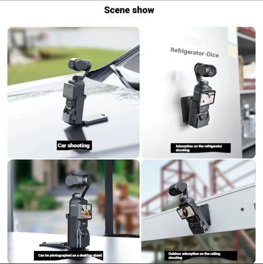 Magnetic Mount Bracket for DJI Osmo Pocket 3 & Pocket 4